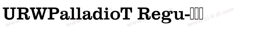 URWPalladioT Regu字体转换
